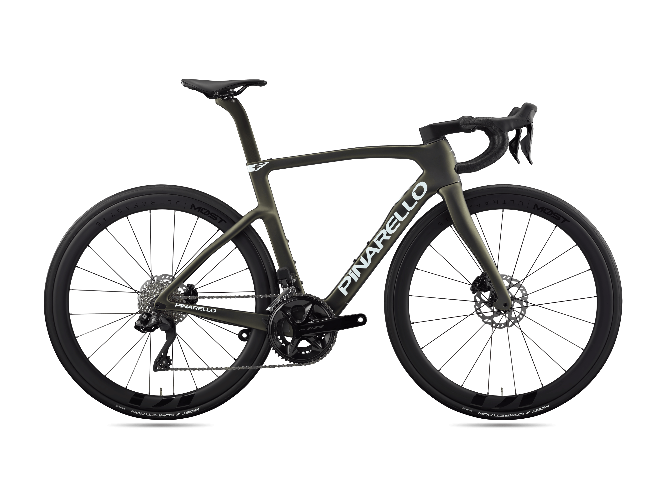 rennrad matt schwarz Pinarello F5 Disc Shimano 105 Di2 2x12 Etna Black MNV Leichte Klappräder kaufen » Colour:Black Frame VLT 99%