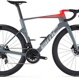 BMC Teammachine R01 THREE Iron Grey / Neon Red - Größe: 47cm